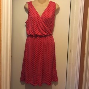 Old Navy coral/blue ~ Medium Dress