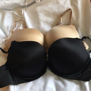Aerie bras bundle (black and nude)