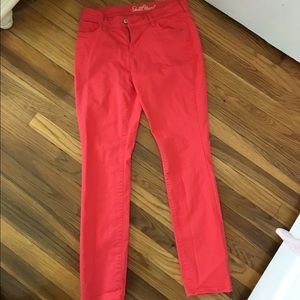 Coral jeans