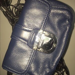 Michael Kors Wristlet Navy Leather