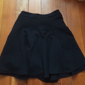 black skater skirt