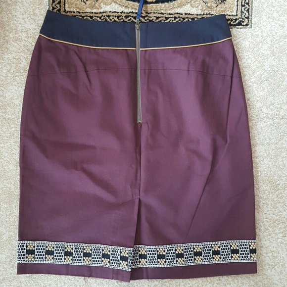 Anthro Embroidered Skirt - Picture 2 of 4