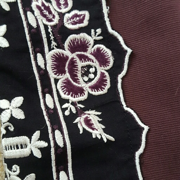 Anthro Embroidered Skirt - Picture 4 of 4