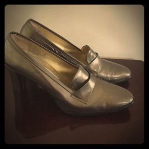 Metallic Olive Pancaldi Pumps