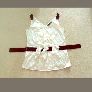 White House black market silk blouse