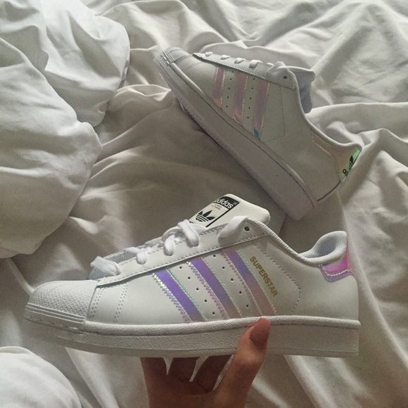Iridescent Adidas Superstars - Picture 2 of 4