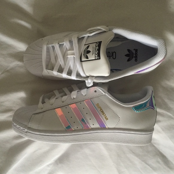 Iridescent Adidas Superstars - Picture 3 of 4