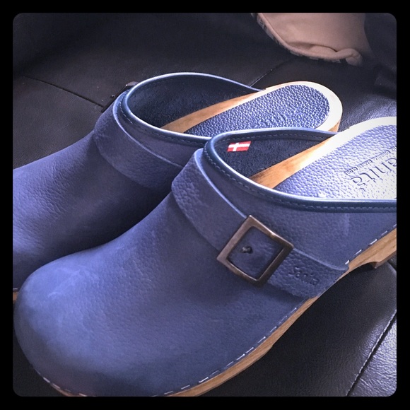SANITA blue clogs