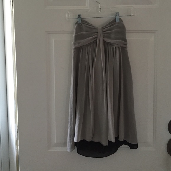 Express chiffon dress in grey