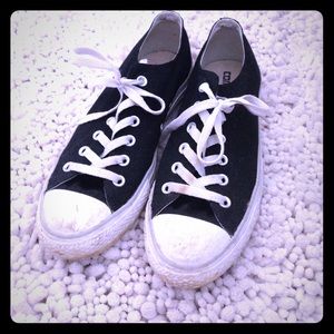 Converse black sneakers