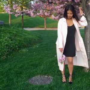 ASOS blush pink duster jacket style