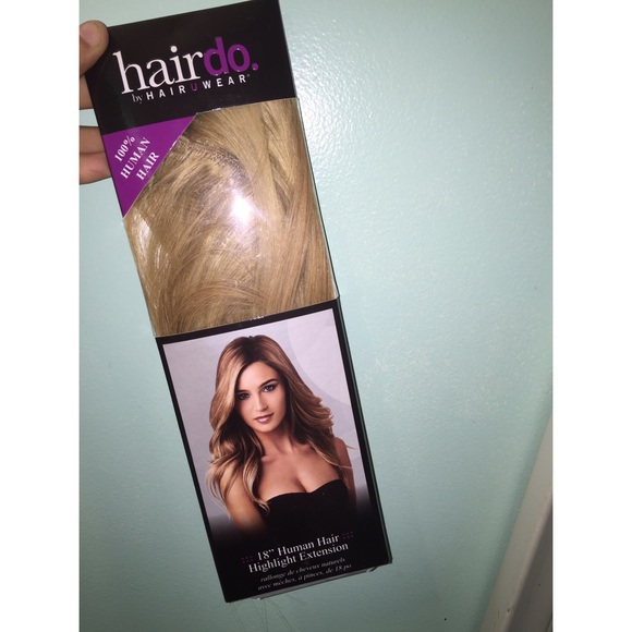 18" BLONDE HUMAN HAIR CLIP-IN EXTENSIONS