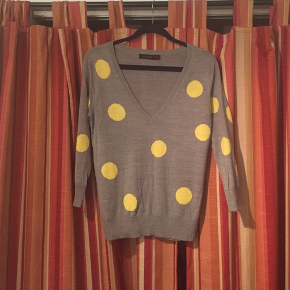 Yellow polka dot sweater