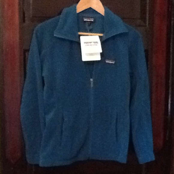 Patagonia dark teal fleece xs