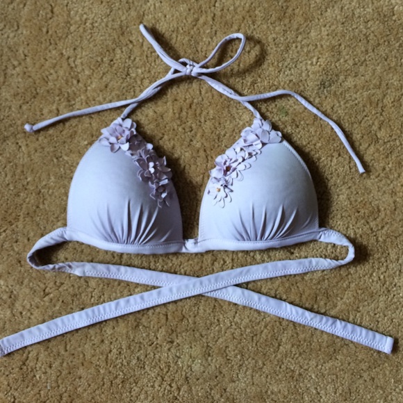 light purple bikini top