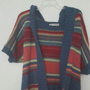 Maurices multi colored  hooded sweater