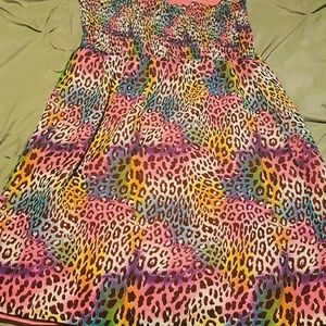 Multi Colored Reversible Bathing suit Cover