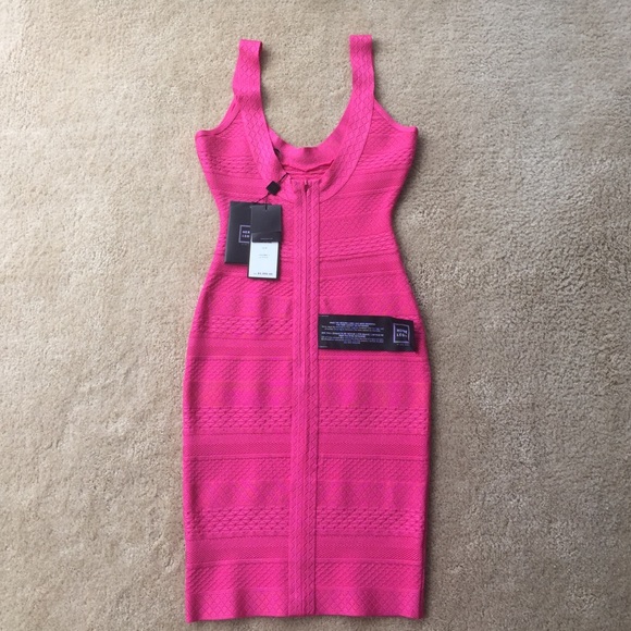 NWT Hot Pink Herve Leger