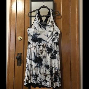 Kensie pattern jersey knit dress