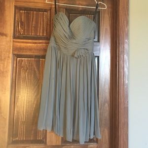 After Six Gray Sweetheart Dress