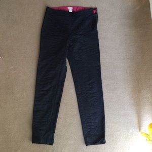 H&M black slacks with pattern