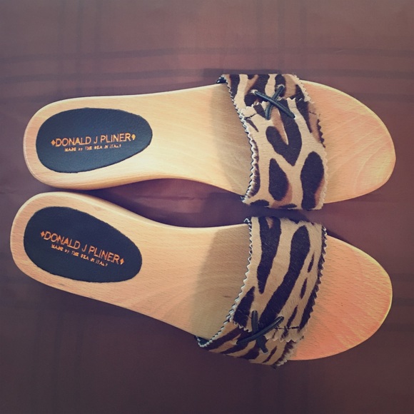Donald J. Pliner Shoes - Donald J. Pliner Animal Print Leather Sandals