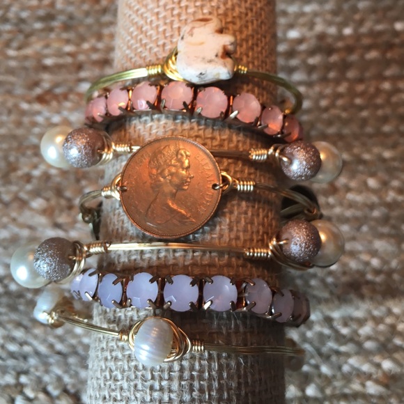 Coin Wire Bangle - Picture 2 of 2