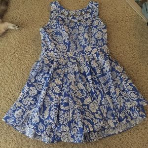 Blue floral dress