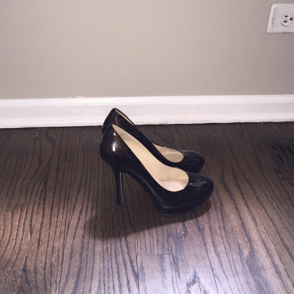 Joan & David platform patent heels