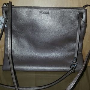 Coach Madison metallic leather convertible hip bag
