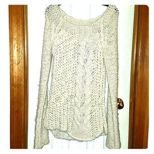 Free People hand-knit cozy sweater