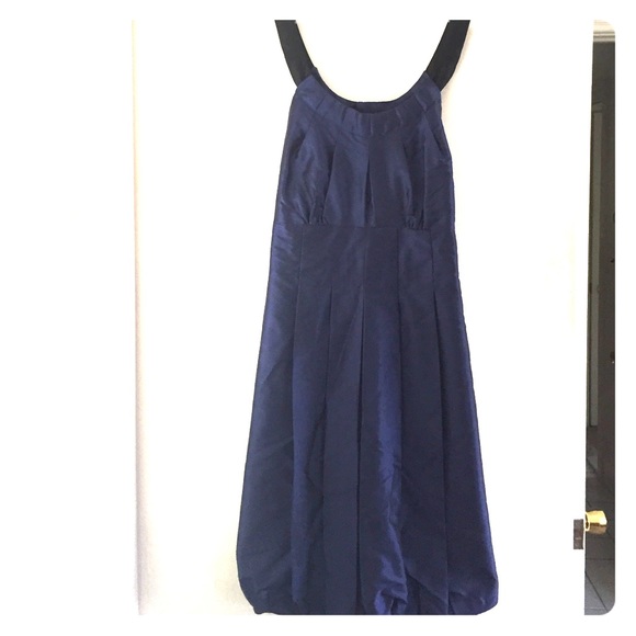 Silky Navy Cocktail Dress