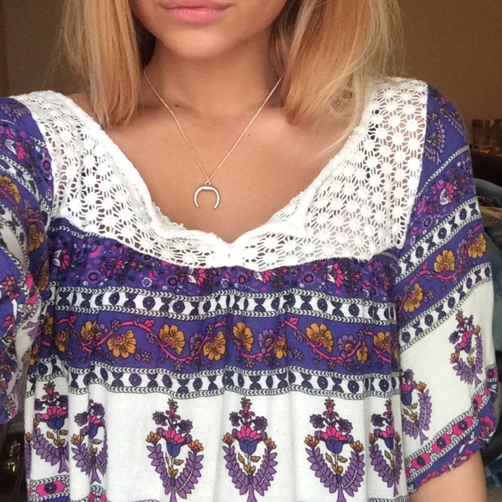 Boho flowy summer top