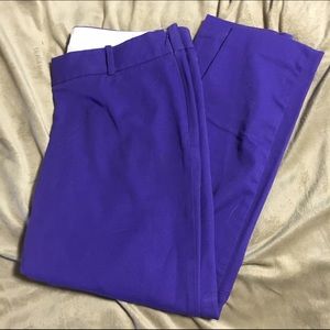 J. Crew purple pants size 10.