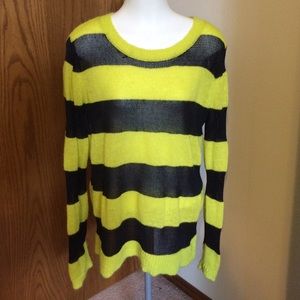 GAP stripe knit sweater sheer