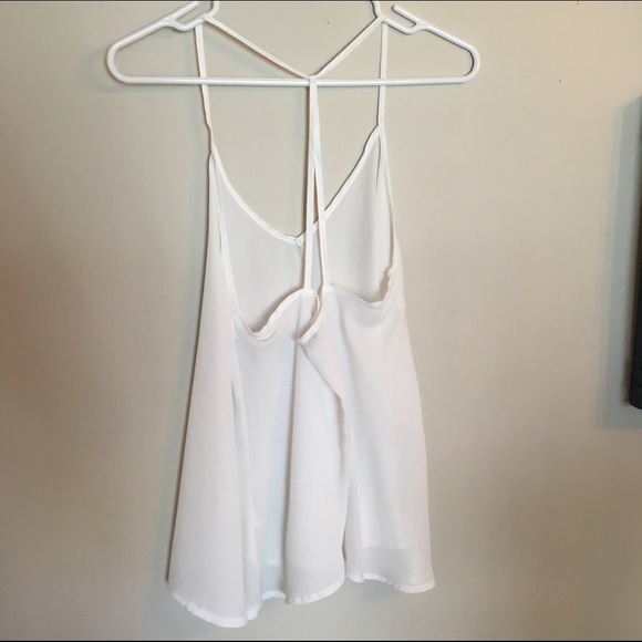 Chiffon White Tank - Picture 3 of 3