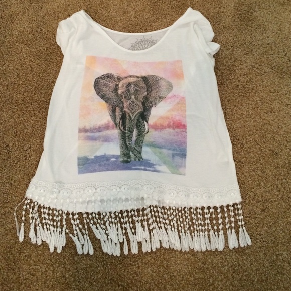 Fringe Elephant Shirt, Never worn
