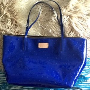 Kate Spade ♠️ Polka Dot Blue Tote