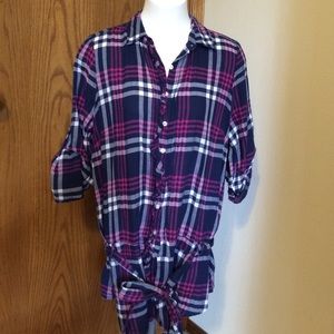 American Eagle Outfitters Plaid Tunic