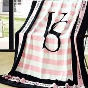 Pink Victoria's Secret blanket