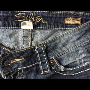 Silver Capris size 30