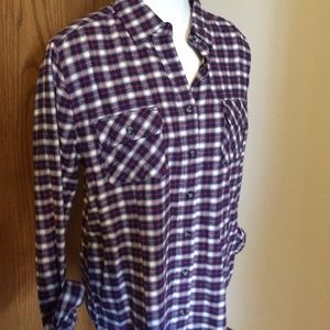 BDG Flannel Plaid Top NWOT