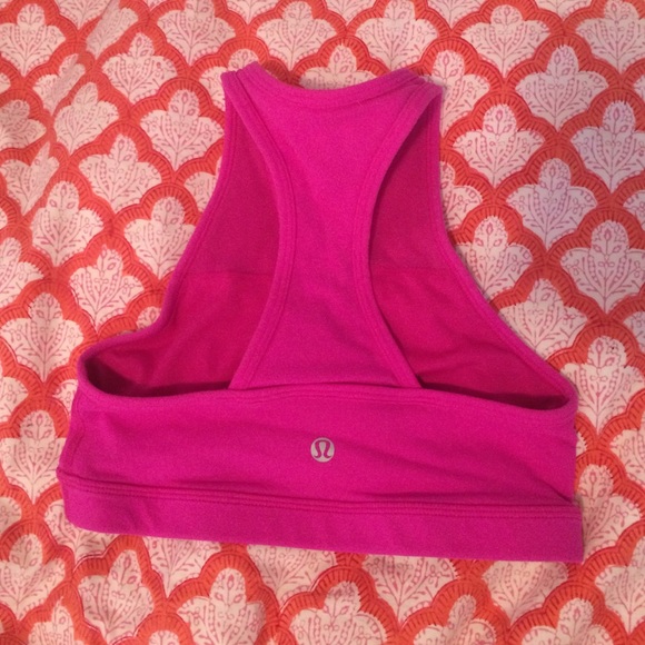 Lululemon criss cross pink sports bra