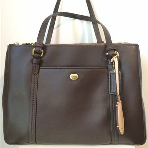 🌟on sale🌟 Coach Peyton Jordan Leather Carryall