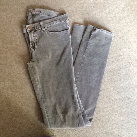 J Brand suede green jeans