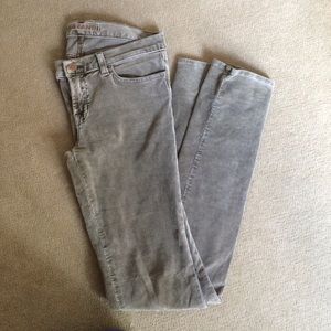 J Brand suede green jeans