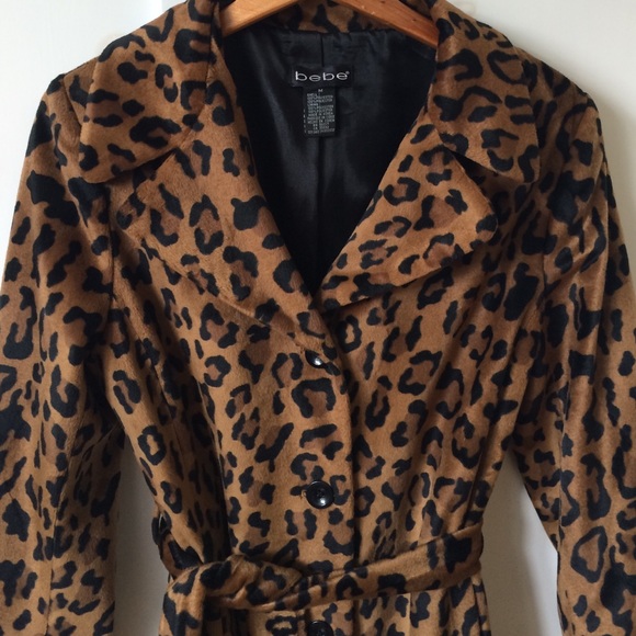 bebe leopard jacket