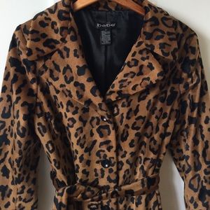 leopard print coat