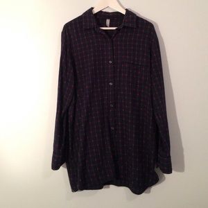 Gap flannel sleep shirt /oversized button down