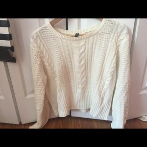 H&M white sweater